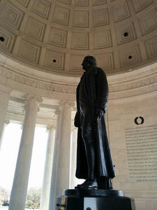 Picture of the Interior of the Jefferson Memorial, taken by Thomas Gideon